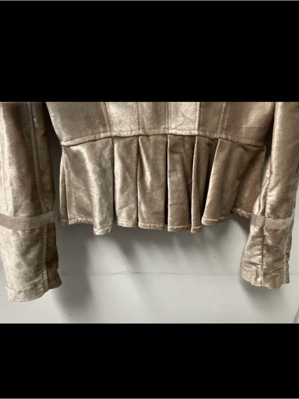 Free People Ballet Racer Jacket in Champagne Size XS - Picture 8 of 9